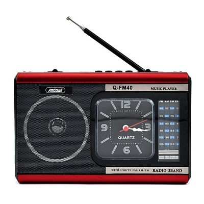 Radio MP3 portabil FM40 cu ceas USB