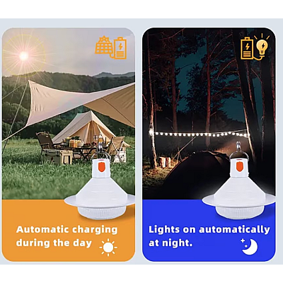 Set 2 lampi solare tip BEC pentru curte terasa camping Solar Charged UFO