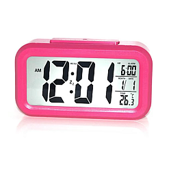 Ceas cu alarma electronic din Plastic Gri/Roz
