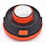 Cap motocoasa buton metal gri+portocaliu MX144 Cap motocoasa buton metal gri+portocaliu MX144