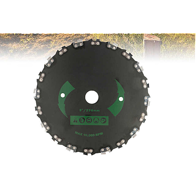 Disc NR 9 pentru motocoasa 230 X 20T cu dinti tip lant drujba MX693