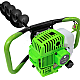 Motoburghiu benzina Craft Tec 4.5 kW 6 CP 58 CC rezervor 1.2 l verde MX200 motor 2 timpi diametru burghiu 150 mm