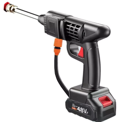 Pistol de spalat cu presiune portabil cu 2 acumulatori 48V Pistol de spalat cu presiune portabil cu 2 acumulatori 48V