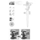 Aspersor Metal cu 6 moduri dispersie prin bataie  MX251 Aspersor Metal cu 6 moduri dispersie prin bataie  MX251