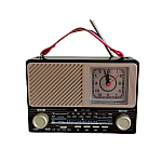 Radio Portabil KTF 1429 FM/AM/SW Bluetooth cu Lanterna si Ceas Retro Style