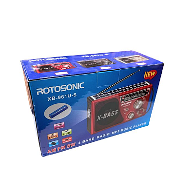 Radio portabil Rotosonic Solar XB 961 S cu Lanterna si Panou Solar