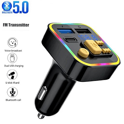 Modulator auto Bluetooth M6 cu Incarcator PD