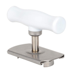 Deschizator de borcane si sticle cu Prindere Capac si Maner Alb / Inox Deschizator de borcane si sticle cu Prindere Capac si Maner Alb / Inox