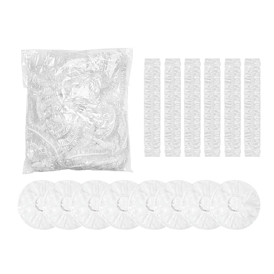 Set 100 Folii cu Elastic pentru acoperit boluri 22-38 cm Transparente