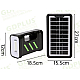 Kit solar GD-13 cu lampa multifunctionala panou solar si 3 Becuri 