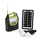 Kit solar GD-8072 cu lampa multifunctionala panou solar si 3 Becuri