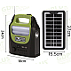 Kit solar GD-8072 cu lampa multifunctionala panou solar si 3 Becuri