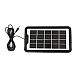 Kit solar GD-8081 cu lampa multifunctionala panou solar si 3 Becuri