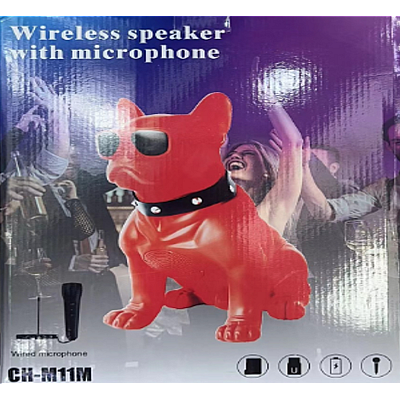 Boxa Portabila Bulldog ROSU Cu Bluetooth CH M11M Cititor USB Card Radio si microfon