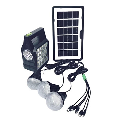 Kit solar GD 105 Lanterna LED multifunctionala cu panou solar