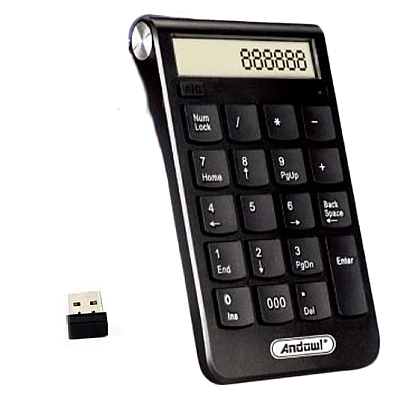 Tastatura Numerica Extensie cu Receptor Wireless USB 3.0 Andowl QJP30
