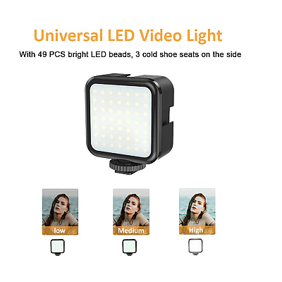 Kit de vlogging cu trepied LED video și suport pentru telefon Q ZJ09