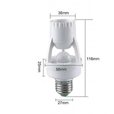 Suport dulie E27 cod Q H201 cu senzor de miscare IR