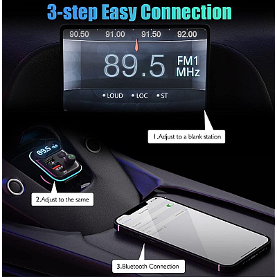 Modulator auto Q C78 Bluetooth 5.0 putere 20W + QC 3.0