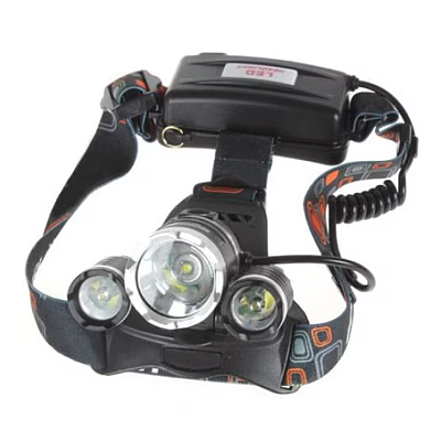 Lanterna frontala RJ 3000 Aluminiu Led 3 x CREE-XM-L T6 3000 Lumeni