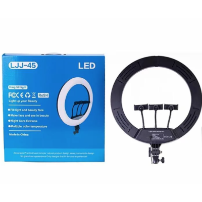 Lampa Circulara LJJ-45 Ring Light Diametru 26cm/10 Inch LED Trepied Extensibil Lampa Circulara LJJ-45 Ring Light Diametru 26cm/10 Inch LED Trepied Extensibil