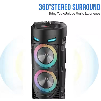 Boxa Bluetooth portabila ZQS 4239 cu LED RGB