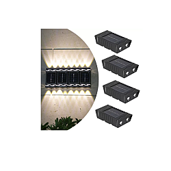 Set 4 lampi solare cu LED bidirectional sus jos