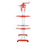Uscator de rufe vertical pliabil cu suport de umerase Portocaliu Uscator de rufe vertical pliabil cu suport de umerase Portocaliu