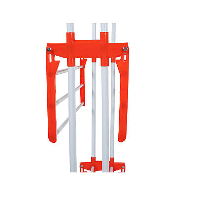 Uscator de rufe vertical pliabil cu suport de umerase Portocaliu