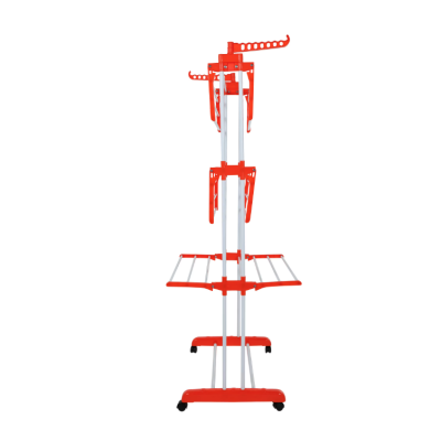 Uscator de rufe vertical pliabil cu suport de umerase Portocaliu Uscator de rufe vertical pliabil cu suport de umerase Portocaliu