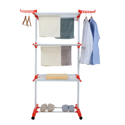 Uscator de rufe vertical pliabil cu suport de umerase Portocaliu Uscator de rufe vertical pliabil cu suport de umerase Portocaliu