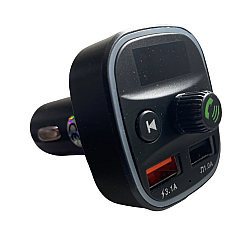 Modulator FM Q1 functie Bluetooth transmitator MP3 handsfree Negru