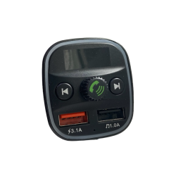 Modulator FM Q1 functie Bluetooth transmitator MP3 handsfree Negru Modulator FM Q1 functie Bluetooth transmitator MP3 handsfree Negru