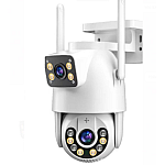 Camera de supraveghere JORTAN 9697 cu 2 camere 4MP Wireless PTZ IP Color Night Vision