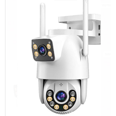 Camera de supraveghere JORTAN 9697 cu 2 camere 4MP Wireless PTZ IP Color Night Vision