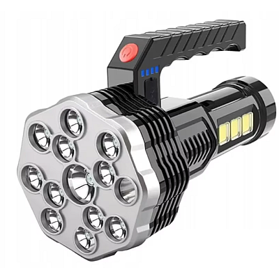 Lanterna multifunctionala 13 LED plus 3 LED COB 913 reincarcabila USB