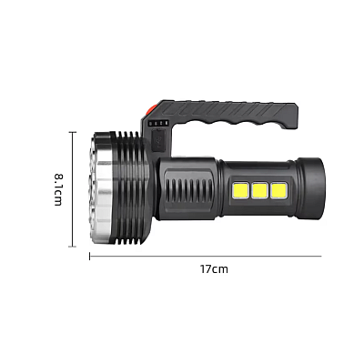 Lanterna multifunctionala 13 LED plus 3 LED COB 913 reincarcabila USB