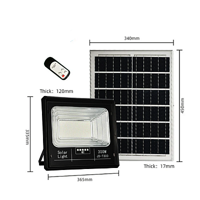 Proiector LED 300W cu panou solar