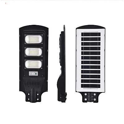 Lampa solara stradala LED 150W cu panou fotovoltaic cu 3 casete