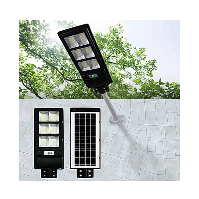 Lampa solara stradala LED 300W cu panou fotovoltaic cu 6 casete