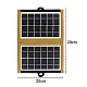 Panou solar Portabil 4W CL-670 cu husa textila maro