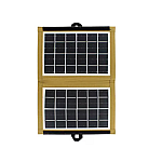 Panou solar Portabil 4W CL-670 cu husa textila maro