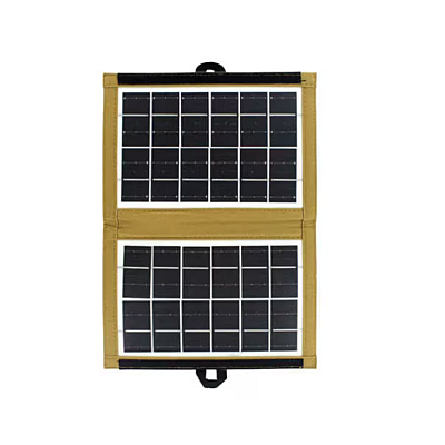 Panou solar Portabil 4W CL-670 cu husa textila maro