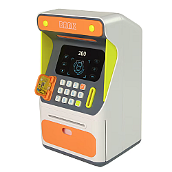 Jucarie interactiva bancomat ATM senzor de recunoastere faciala si PIN