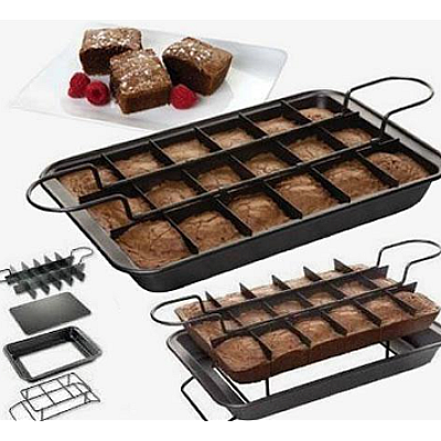 Tava de prajituri Perfect Brownie pana la 18 dimensiuni