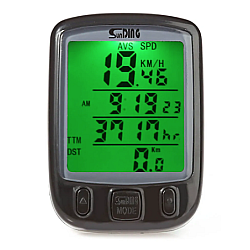 Kilometraj digital bicicleta SD 563A cu fir 25 functii afisaj temperatura ora comparator