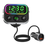 Modulator Transmitator FM Auto BC79 Bluetooth QC 3.0 negru Modulator Transmitator FM Auto BC79 Bluetooth QC 3.0 negru