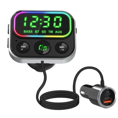 Modulator Transmitator FM Auto BC79 Bluetooth QC 3.0 negru Modulator Transmitator FM Auto BC79 Bluetooth QC 3.0 negru