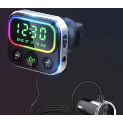 Modulator Transmitator FM Auto BC79 Bluetooth QC 3.0 negru Modulator Transmitator FM Auto BC79 Bluetooth QC 3.0 negru
