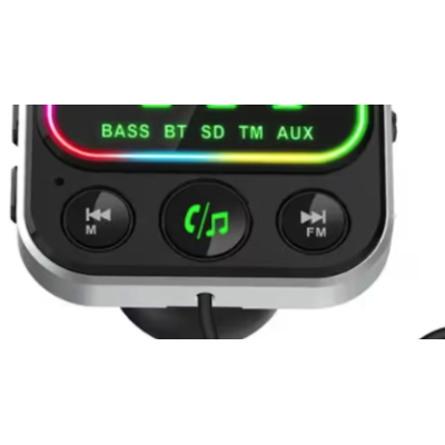 Modulator Transmitator FM Auto BC79 Bluetooth QC 3.0 negru Modulator Transmitator FM Auto BC79 Bluetooth QC 3.0 negru